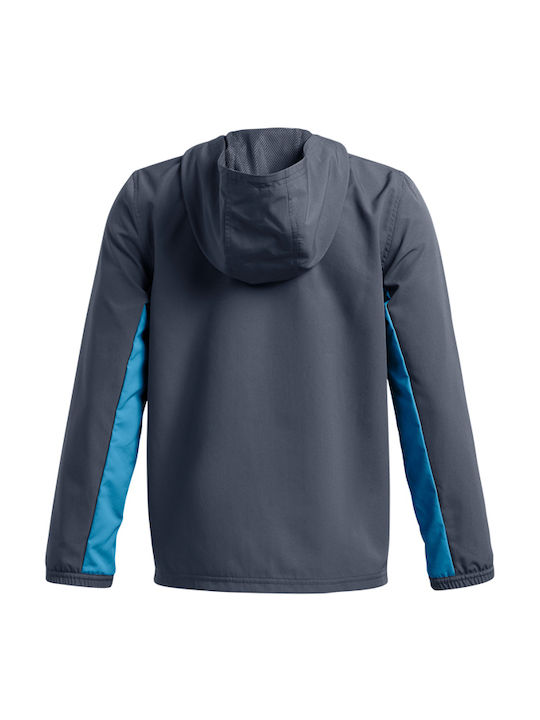 Under Armour Παιδικό Αθλητικό Μπουφάν Γκρι