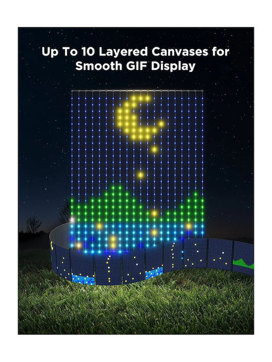 Lămpițe LED 3m x 200cm Colorate Tip Perdea