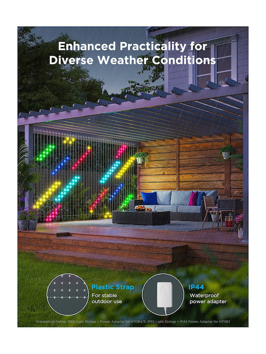 Lămpițe LED 3m x 200cm Colorate Tip Perdea
