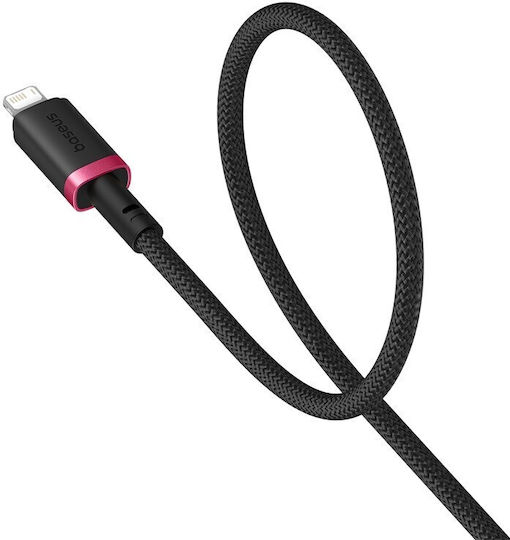 Baseus Dura Плетена USB-A към Lightning кабел 20W Черен 1м (P10377801U01-01)