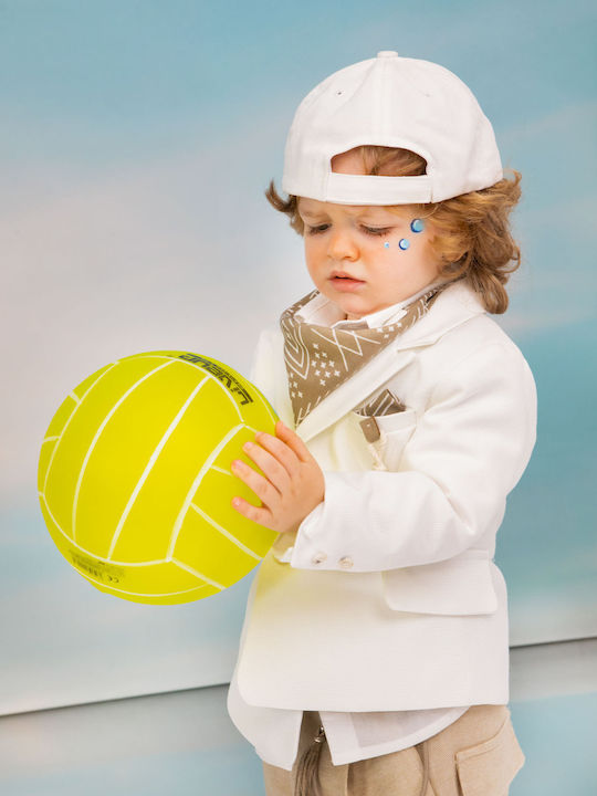 Baptism Suit for Boy Miltos Beige-Ecru 1743 Bambolino Bmb-1743