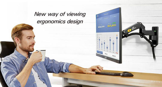 Nbmounts F150v2 Tv Monitor Wall Mount Dual Arms 10x10