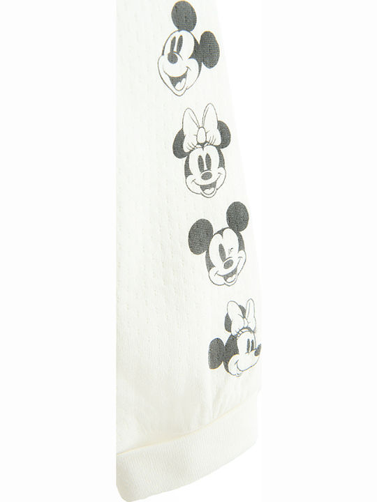 Pantaloni De Trening Pentru Copii Albi 2 Bucăți Mickey Mouse