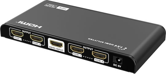 Lenkeng HDMI Сплитер 2.0 4k60hz Скейлър 1x4 Lkv314hdr-v3.0