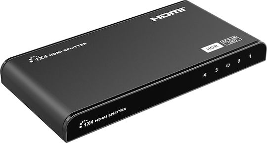 Lenkeng HDMI Сплитер 2.0 4k60hz Скейлър 1x4 Lkv314hdr-v3.0