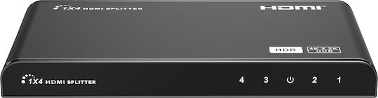 Lenkeng HDMI Сплитер 2.0 4k60hz Скейлър 1x4 Lkv314hdr-v3.0