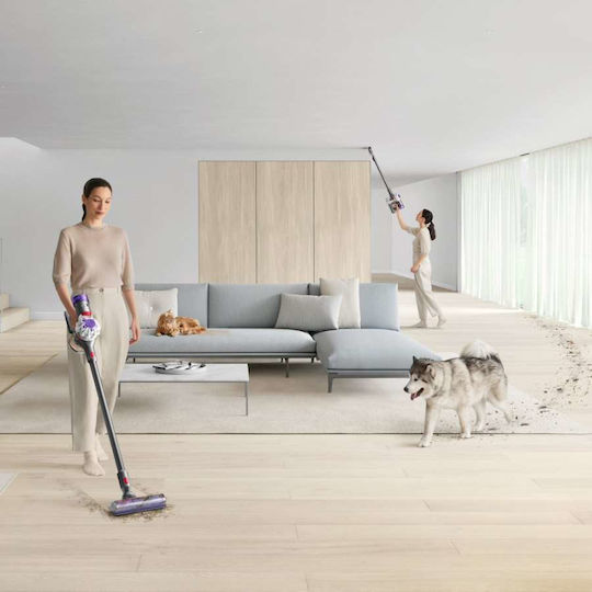 Dyson V8 Advanced Επαναφορτιζόμενη Σκούπα 2 σε 1 Stick & Χειρός 21.6V Ασημί