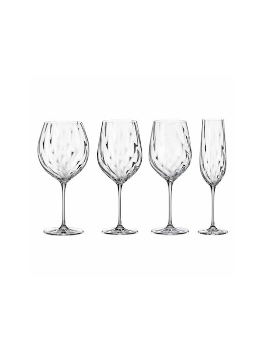 Crystal Bohemia Set of Glasses for White and Red Wine made of Crystal Stemmed 480ml 24pcs