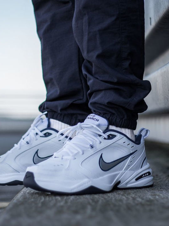 Nike Air Monarch IV Sneakers White Metallic Silver 415445-102