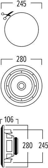 Artsound Happi Hpro820 Round Speakers 8'' 120w Pair