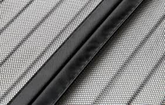 Door Mosquito Net with Velcro with Magnetic Clasp Made of White Polyester 220x110cm