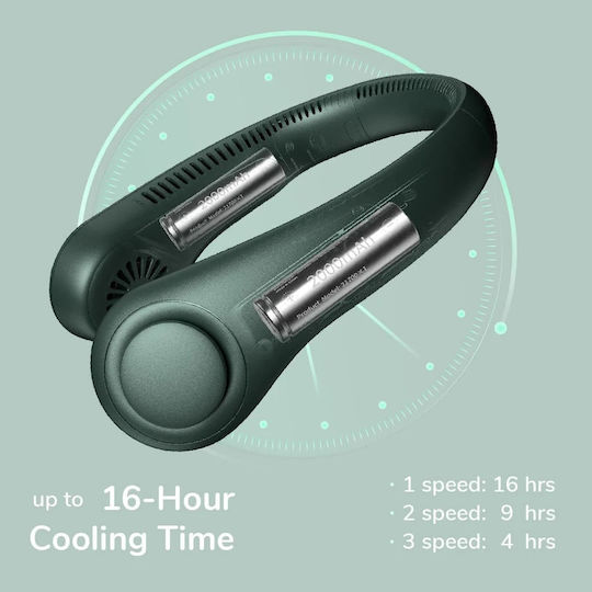 Jisulife Bladeless Turbine Neck Fan Fa14 Green