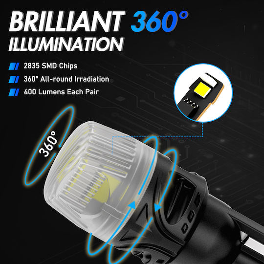 NovSight Lamps Car & Motorcycle T10 Canbus LED 6500K Cold White 12V 5W 2pcs