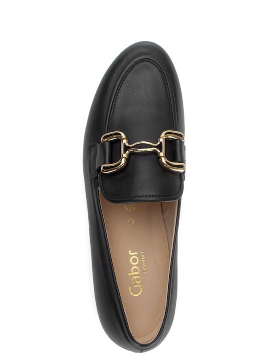 Leder Damen Loafers in Blau Farbe