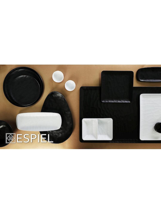 Tria Tria Shallow Triangle Serving Plate Made of Melamine Black 33x33cm