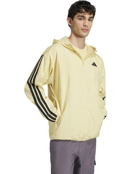 M 3s Men's Athletic Hooded Jacket Yellow