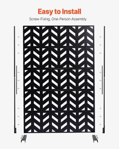 Vevor Decorativ Paravan Metalic 119.38x182.88cm