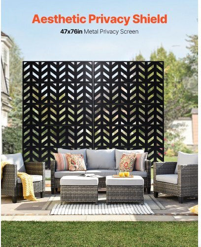 Vevor Decorativ Paravan Metalic 119.38x182.88cm