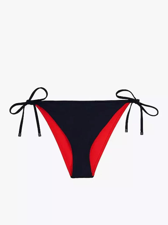Bikinihosen Slip mit Schnürung Marineblau
