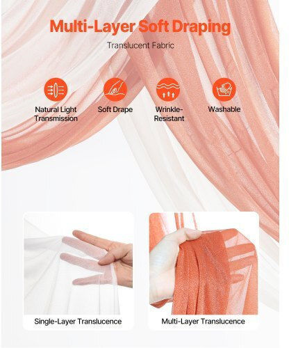 Vevor Künstliches Hochzeitsblumen-Set Orange 2 Blumen & 2 Stoffe Hlgmhtj4jtcs7o0mfv0