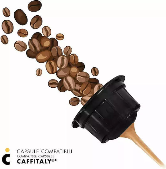 IL Caffe Italiano Kapseln Espresso Kompatibel mit Maschine Kafitaly 10Mützen