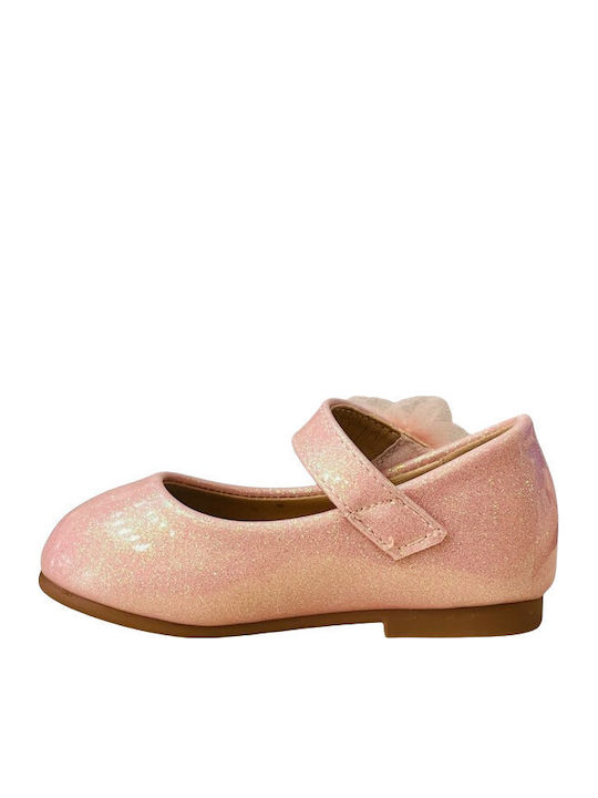 Παιδικές Μπαλαρίνες Anatomisch mit Bügel- und Schleifenverschluss Synthetisches Leder Rosa