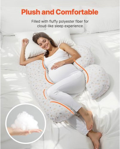 Vevor Pregnancy & Nursing Pillow Gray