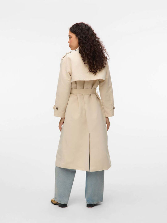 Women's Ecru Trench Coat