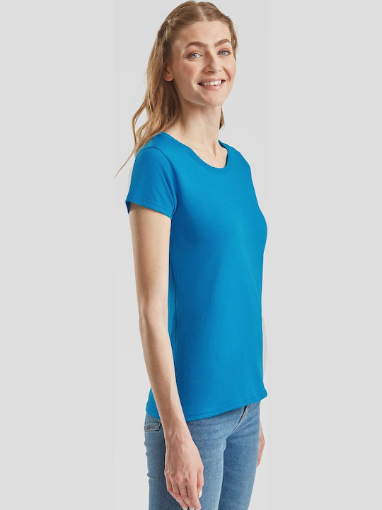Fruit of the Loom Valueweight Unisex Short Sleeve Promotional T-Shirt Azure Blue