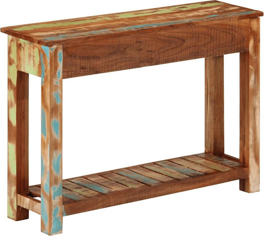 Solid Wood Console Table Coffee L110xW30xH76cm