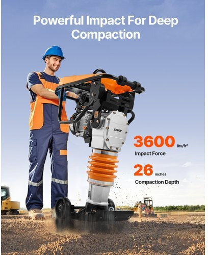Вибрационен уплътнител Vevor 6.5 к.с. 196 куб.см гориво Cjhddh65hpozqm1q7v0