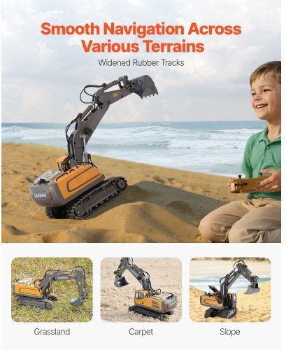 Vevor Teleghidat Excavator Portocaliu