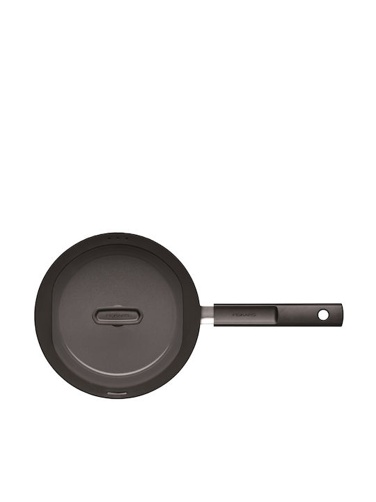 Fiskars Hard Face Pfanne aus Aluminium mit Deckel mit Antihaftbeschichtung 28cm