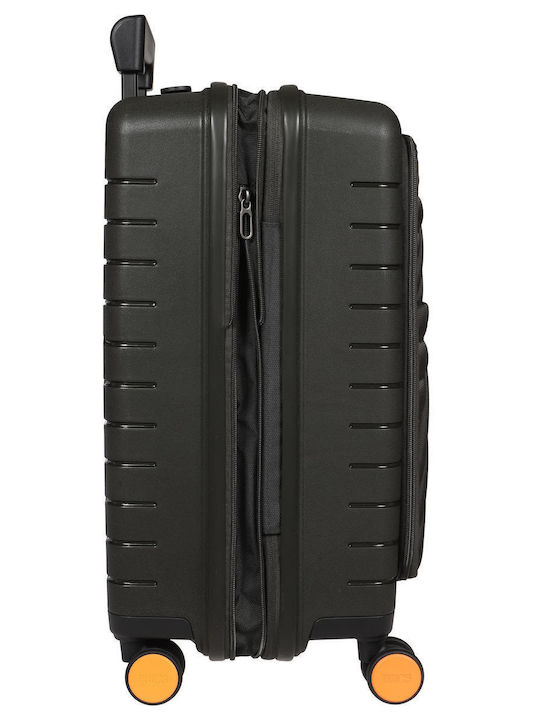 Bric's Milano Kabinenreisekoffer Weichschalen Olive mit 4 Räder Höhe 55cm