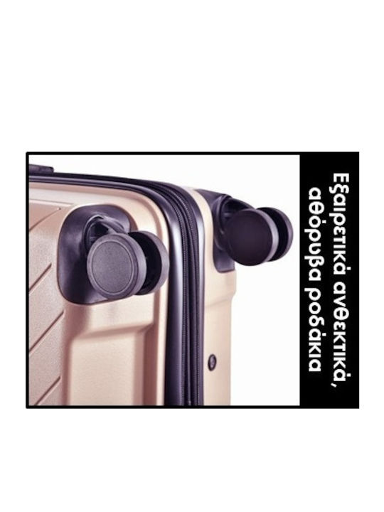 Lavor Βαλίτσες Ταξιδιού Σκληρές Beige με 4 Ρόδες Σετ 3τμχ