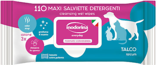 Șervețele umede pentru animale de companie Inodorina Talc 110 unități S6104889
