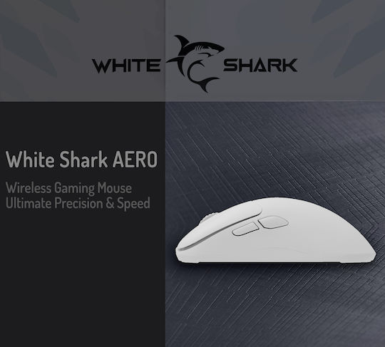 White Shark Aero Wireless Gaming Mouse 10000 DPI White