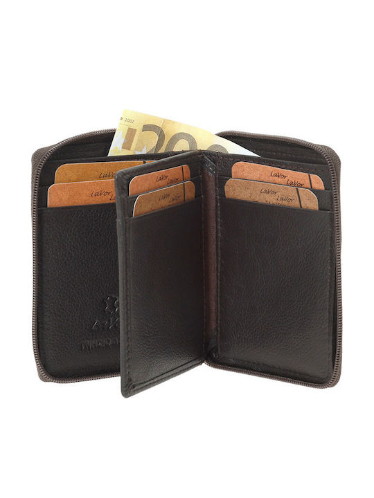 Кожен Мъжки Портфейл с RFID Кафяв