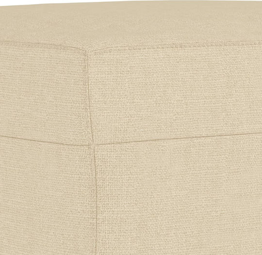 Living Room Furniture Set 2-Seater & 2-Seater & Stool Beige