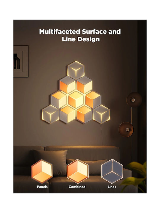 Govee Gaming Wall Glide Hexa Ultra Light Panels 7pcs Eu H606a