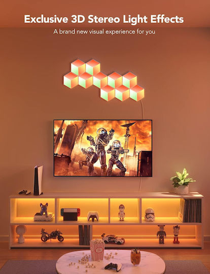 Govee Panouri de Lumină Hexa Pro pentru Perete Gaming 10buc H6066
