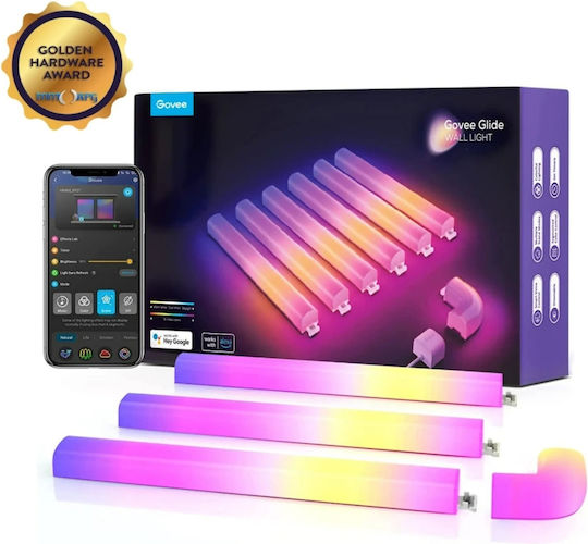 Govee Glide Rgbic Wall Light 6tubes+1curve B6062201