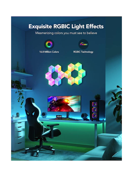 Govee Gaming Wall Glide Hexa Pro Light Panels 10pack H6066