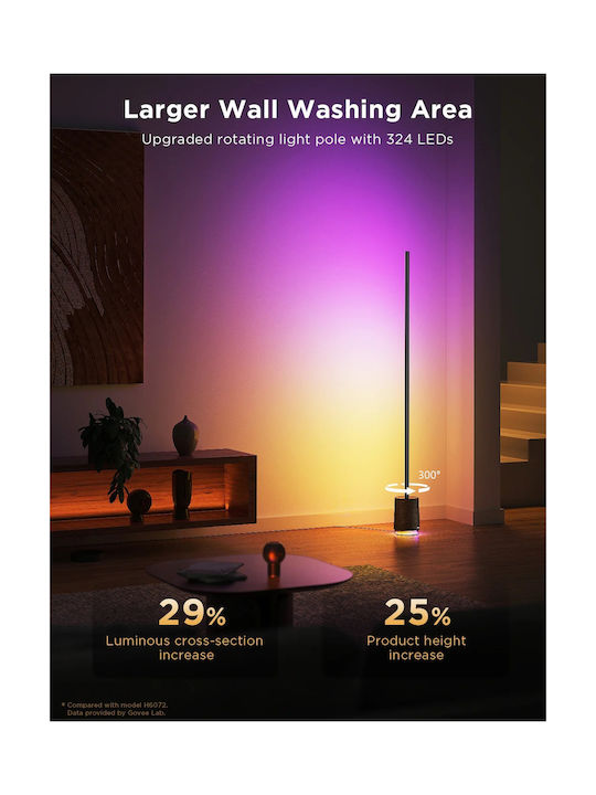 Govee Lamp Floor Smart Rgbicww W Speaker Floor Lamp Pro Black H6079 Govee Lamp Floor Smart Rgbicww W Speaker Floor Lamp Pro Black H6079