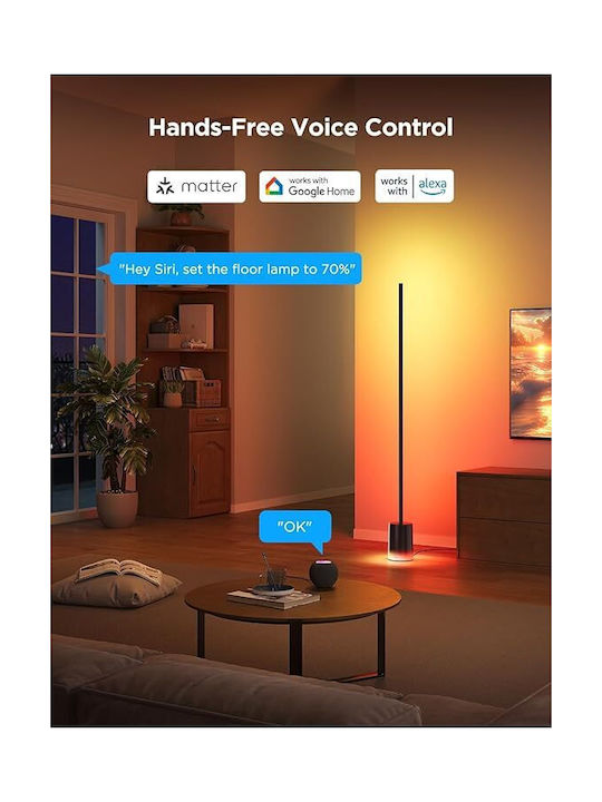Govee Lamp Floor Smart Rgbicww Supports Matter Floor Lamp 2 Black