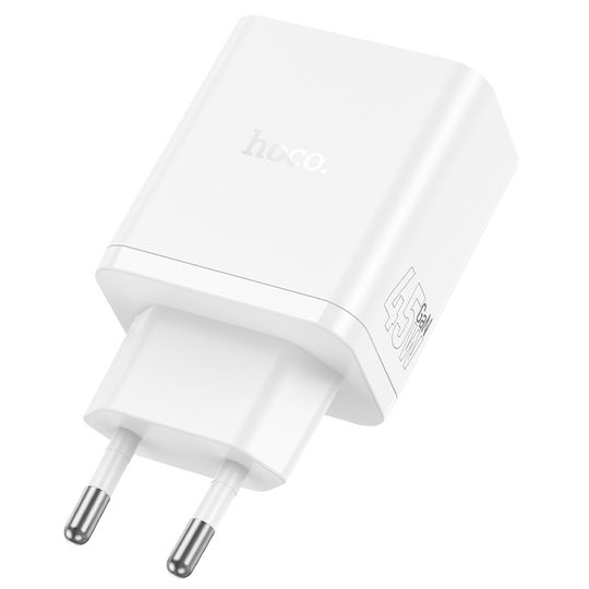 Hoco Încărcător Fără Cablu cu Port USB-A și 2 Porturi USB-C 45W Albς (N50 Scenery)