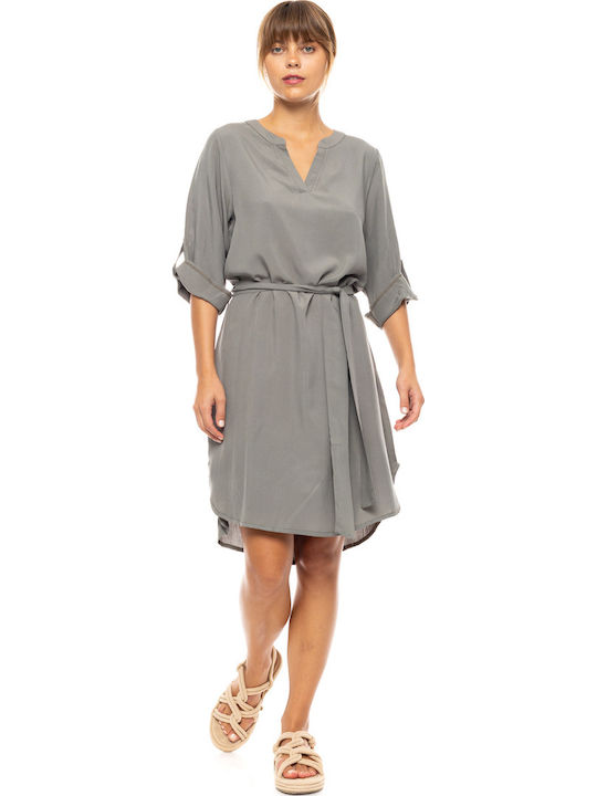 Pink Label Damenbademode Kleid Oil Grün