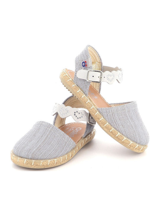 Espadrile pentru copii fată Conguitos culoare argintie Ossh145076s