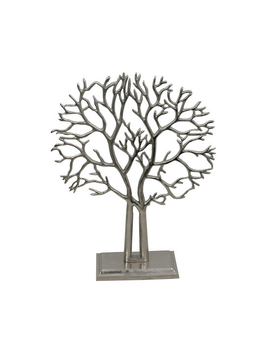 Decor Metalic Arborele Vieții 70 Cm Argintiu Metalic