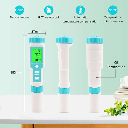 Noyafa Nf-c600 Digital 7 In 1 Ph Tds Ec Salt S G Temp Meter Acidi